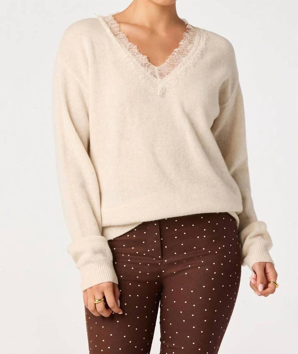 NEW ASTR jaydn knit sweater in ivory